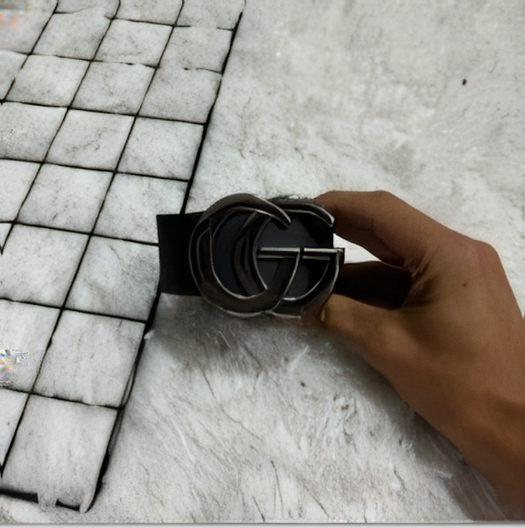 Cinto Masculino Prata Com Fivela Dupla